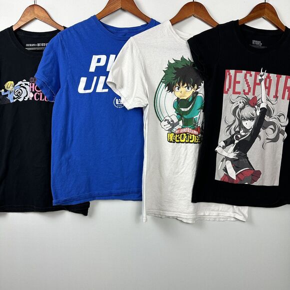 Dragon Ronpa, Academia, Ouran Host Club Anime Shirt Lot Size XS S M Hot Topic - Picture 1 of 15